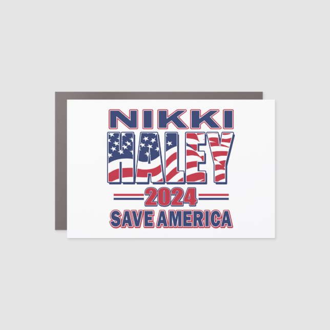 Nikki Haley - Save America Car Magnet (Front)