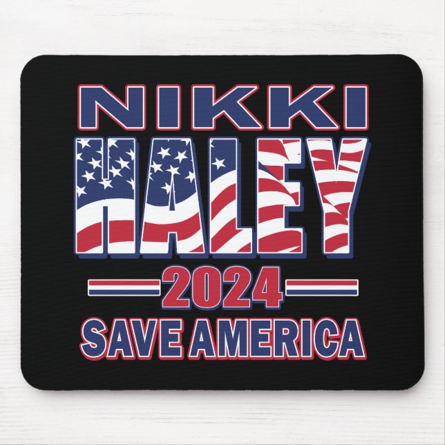 Nikki Haley Save America Mouse Pad (Front)