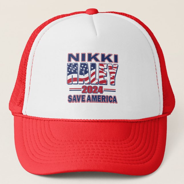 Nikki Haley Save America Trucker Hat (Front)