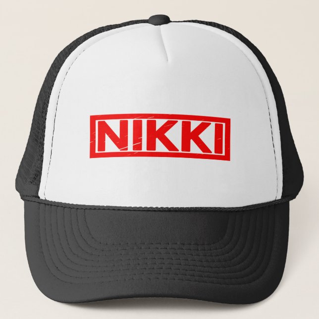 Nikki Stamp Trucker Hat (Front)