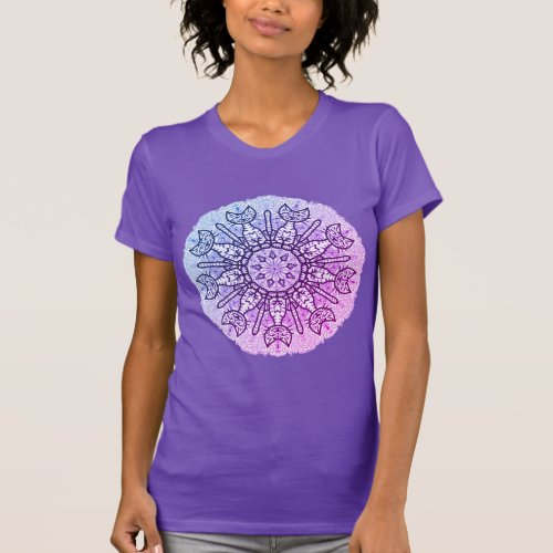 Nikkis Cat Mandala Womens T_shirt