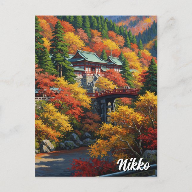 Nikko Japan Travel Postcard (Front)