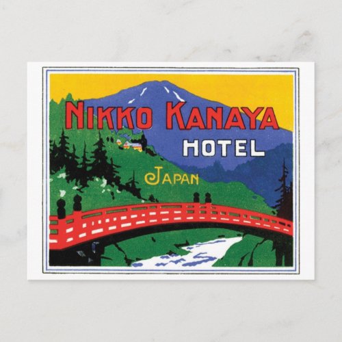 Nikko Kanaya Hotel Japan Postcard