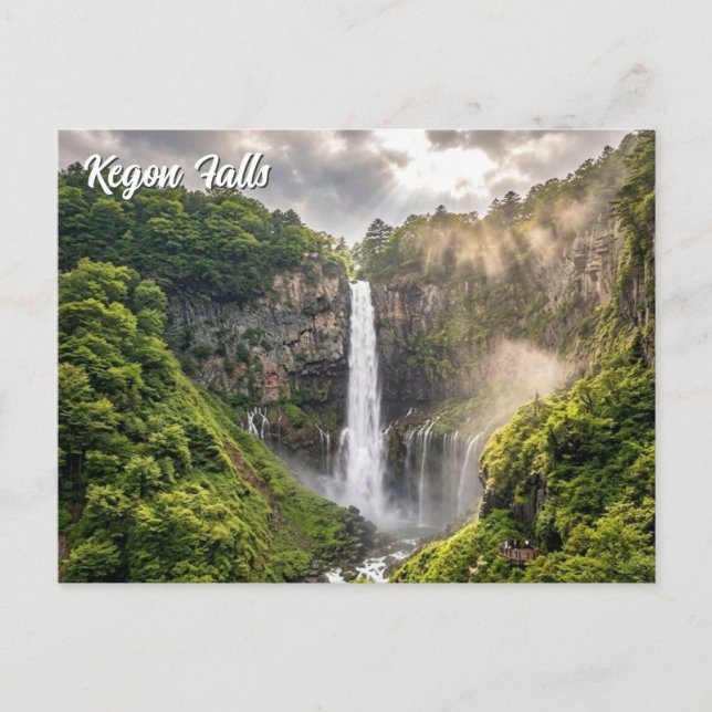 Nikko Kegon Falls Japan Travel Postcard (Front)