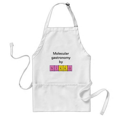 Nikko periodic table name apron