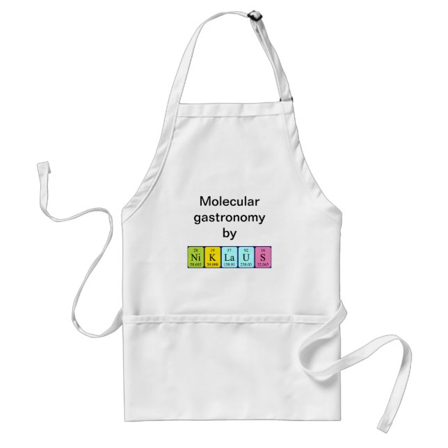 Niklaus periodic table name apron (Front)