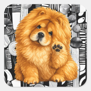 NIKO chow - ArtMuse PORTAL Series Square Sticker