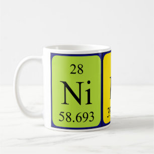 Niko periodic table name mug