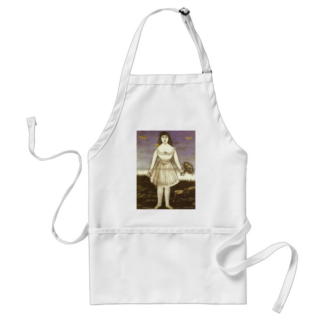 Niko Pirosmani- Actress Margaret Adult Apron (Front)