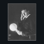Nikola Tesla, 1898. Postcard<br><div class="desc">Nikola Tesla photographed in 1898.</div>