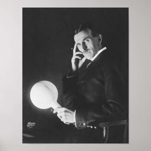 Nikola Tesla 1898 Poster