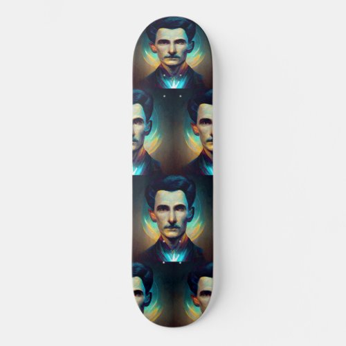 Nikola Tesla Android Skateboard