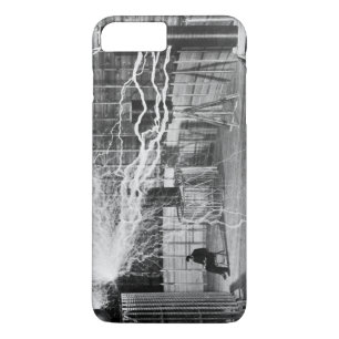 Nikola Tesla at his Colorado Springs Lab, 1899. iPhone 8 Plus/7 Plus Case