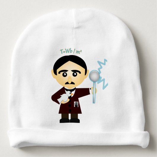 Nikola Tesla Baby Beanie (Front)