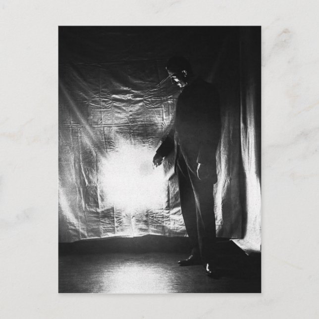 Nikola Tesla circa 1890s Postcard (Front)