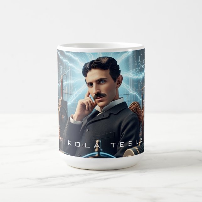 Nikola Tesla Coffee Mug (Center)