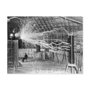 Nikola Tesla, Colorado Springs, 1899 Postcard