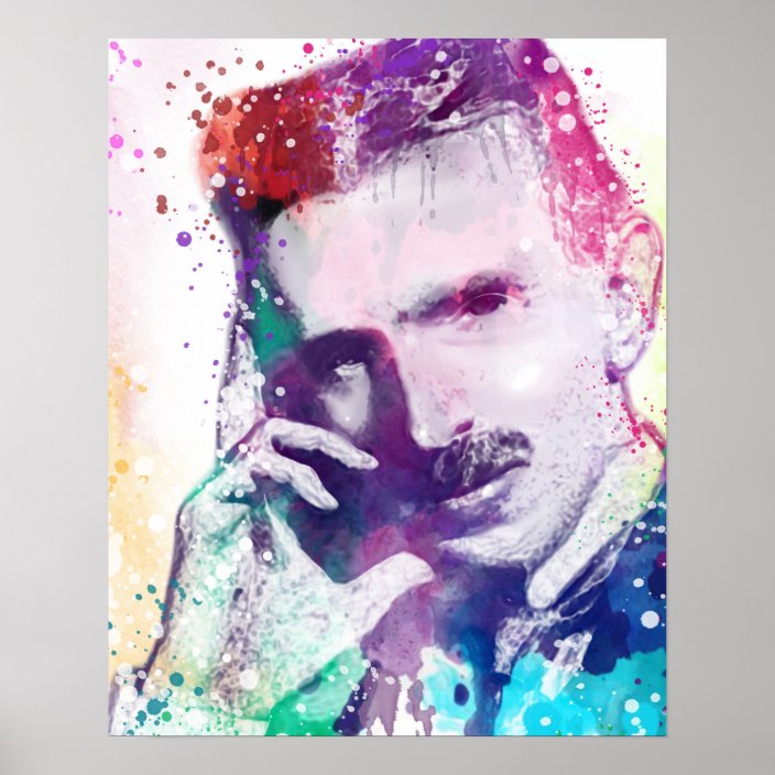 Nikola Tesla Creative Genius Poster Zazzle Com