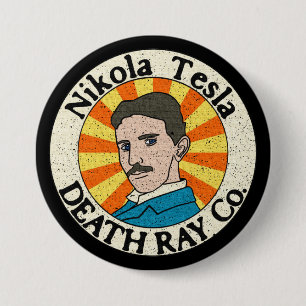 Nikola Tesla Death Ray Co. Buttons