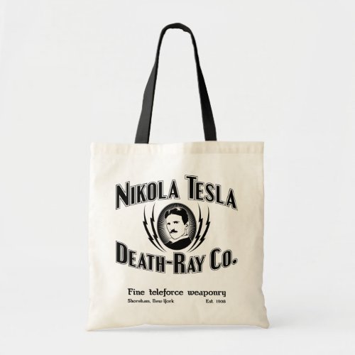 Nikola Tesla Death_Ray Co Tote Bag