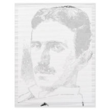 Nikola Tesla Drawing In Black And White