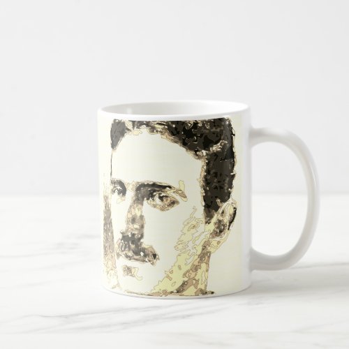 Nikola Tesla Drawing In Sepia Coffee Mug
