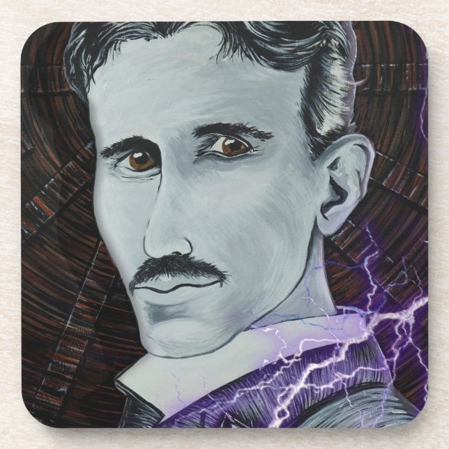 Nikola Tesla Drink Coaster (Front)