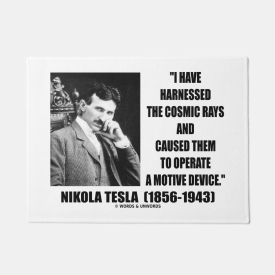 Nikola Tesla Harnessed The Cosmic Rays Device Doormat