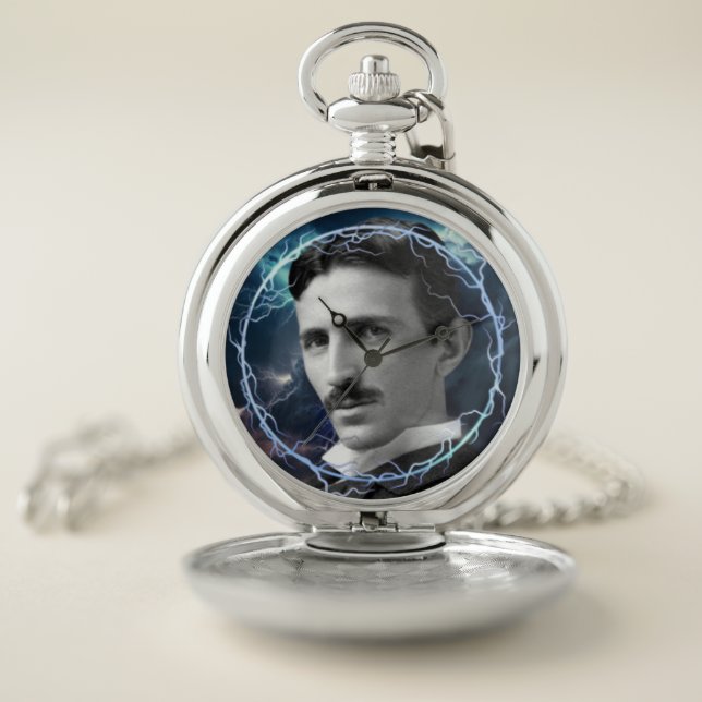 Nikola Tesla Japanese Quartz® movement Pocket Watch (Inside)