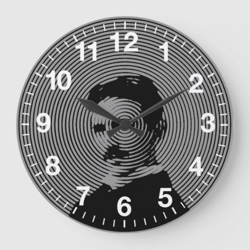 Nikola Tesla Large Clock