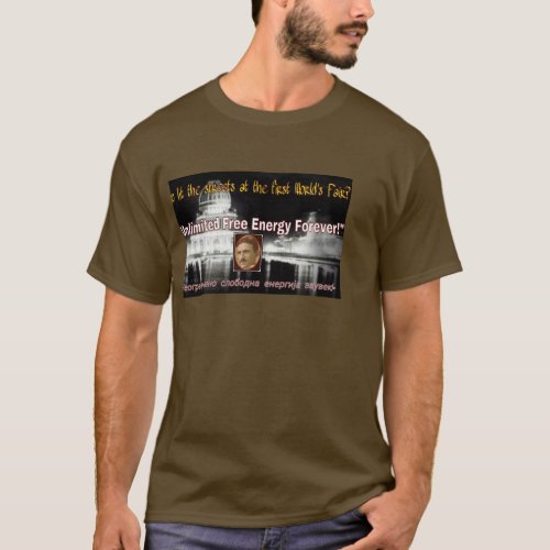 Nikola Tesla mad scientist of Electricity T_Shirt