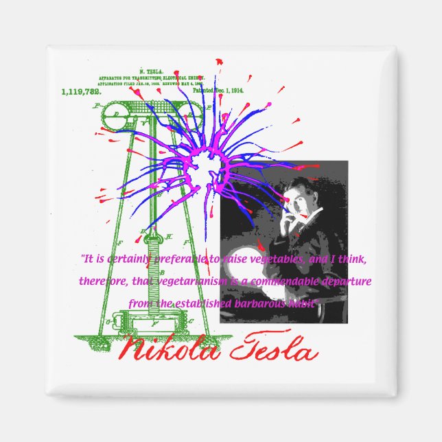 Nikola Tesla Magnet (Front)