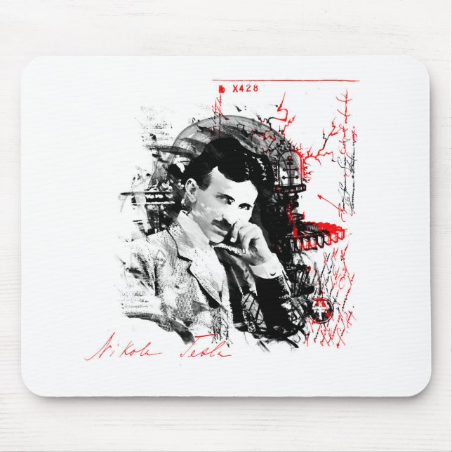 Nikola Tesla Mouse Pad (Front)