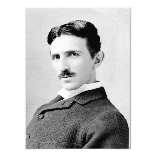 Nikola Tesla Portrait Photo Print