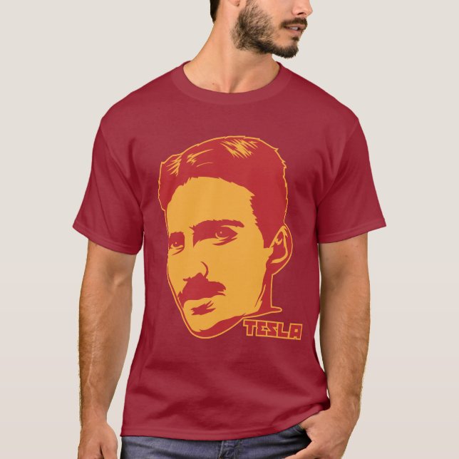 Nikola Tesla Portrait T-Shirt (Front)