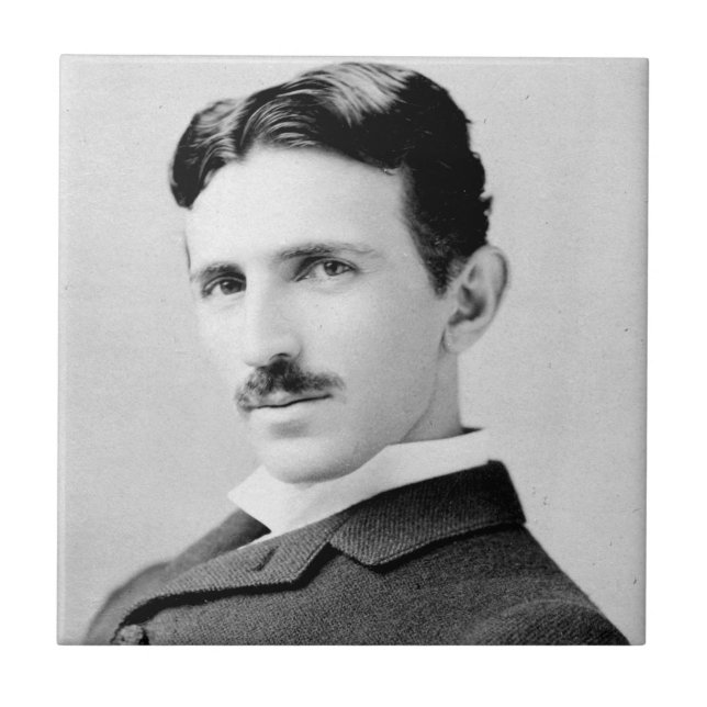Nikola Tesla Portrait Tile (Front)