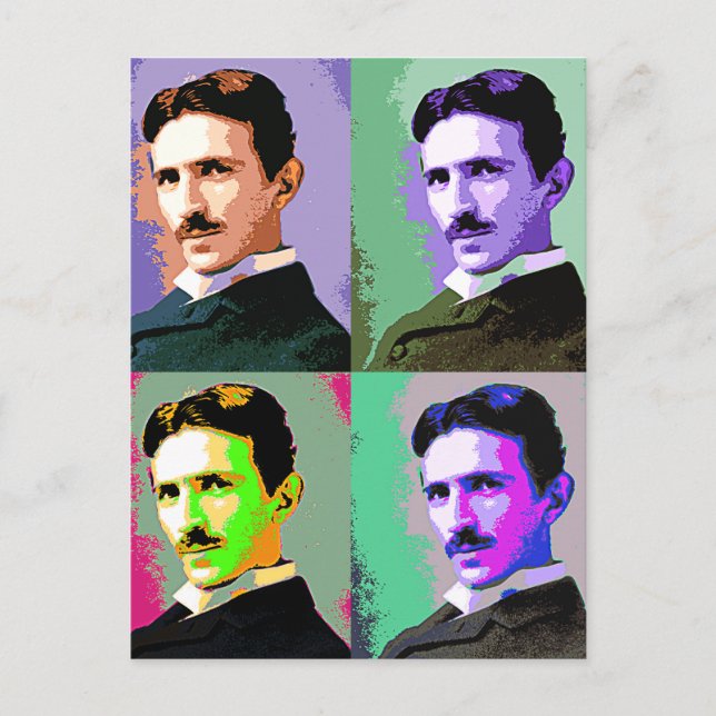 Nikola Tesla Postcard (Front)