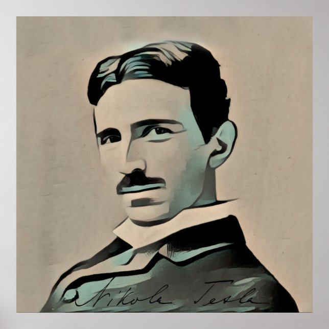 Nikola Tesla poster (Front)