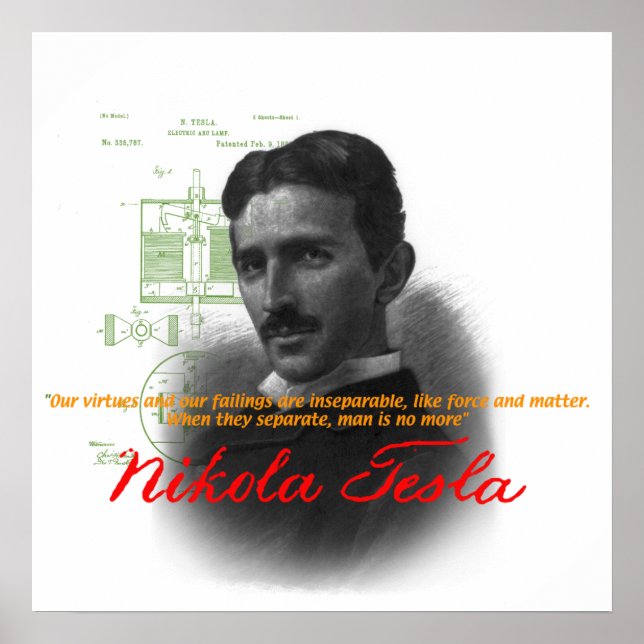 Nikola Tesla poster (Front)