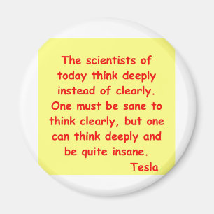 nikola tesla quote magnet