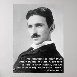 Nikola Tesla Posters | Zazzle