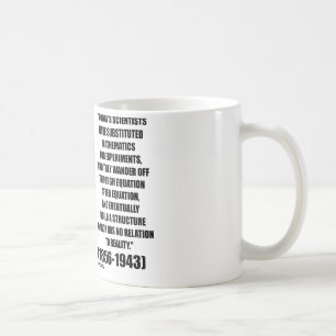 Nikola Tesla Scientists Equation No Relation Quote Coffee Mug