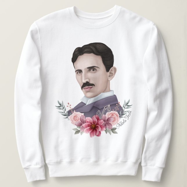 Nikola Tesla T-Shirt Sweatshirt (Design Front)
