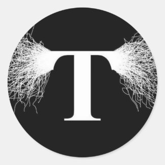 Nikola Tesla - Tesla Coil - Lightning Classic Round Sticker