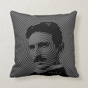 Nikola Tesla Throw Pillow