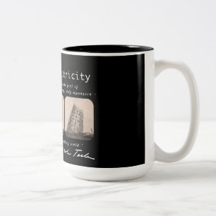 Nikola Tesla Tower Two-Tone Coffee Mug