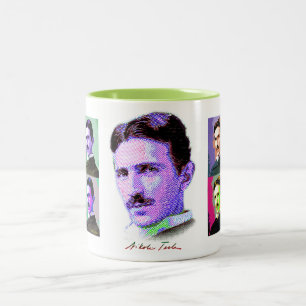 Nikola Tesla Two-Tone Coffee Mug