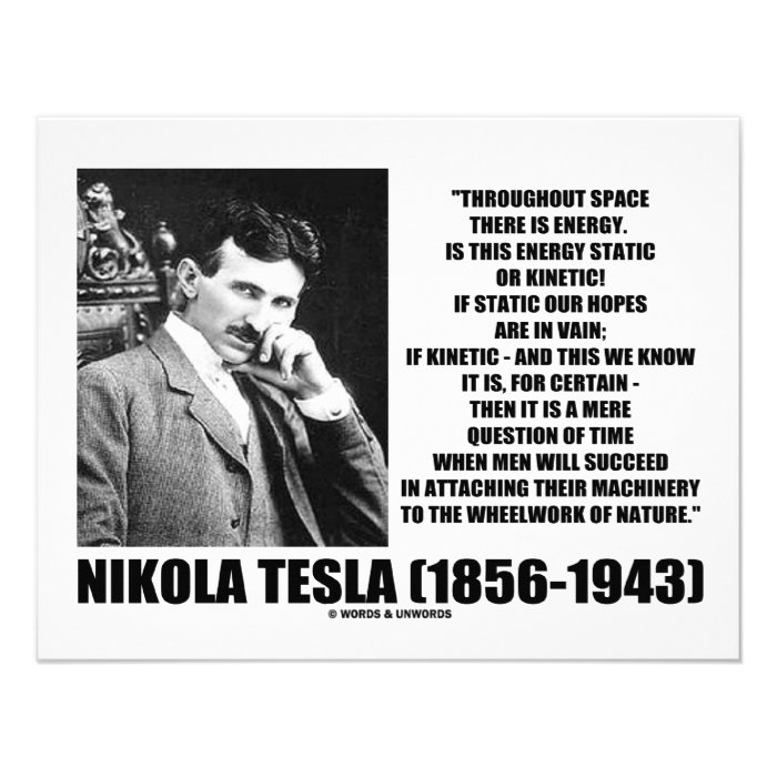 Nikola Tesla Man Who Invented The 20th Century Invitations