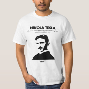 Nikola Tesla white T-shirt