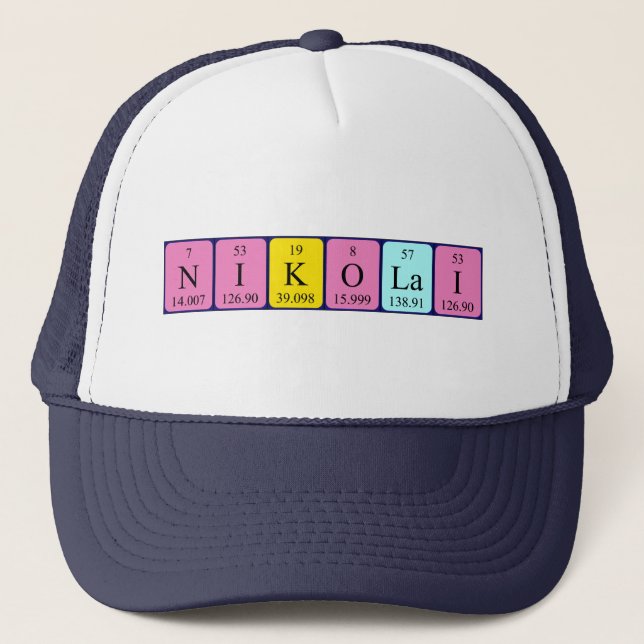 Nikolai periodic table name hat (Front)